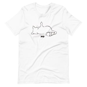 Cat Giving the Finger Not Today Cat Don’t Bother Me Today T-Shirt