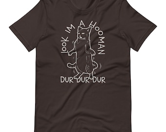 Look I’m A Hooman Cat T-Shirt Cat Lovers