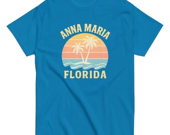Camiseta retro de la isla Anna Maria, Florida