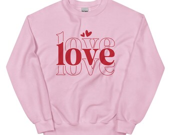 Retro 'Love' Graphic Sweatshirt • Valentine's Day Tee