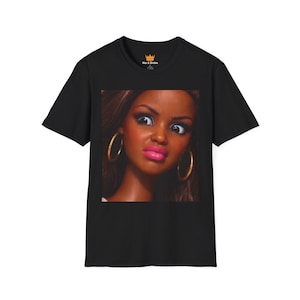 Shocked Doll Face T-Shirt | Funny Meme Expression Tee