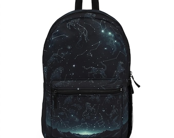 Sac à dos céleste, cartable constellation du ciel étoilé, sac de voyage astrologie cosmique