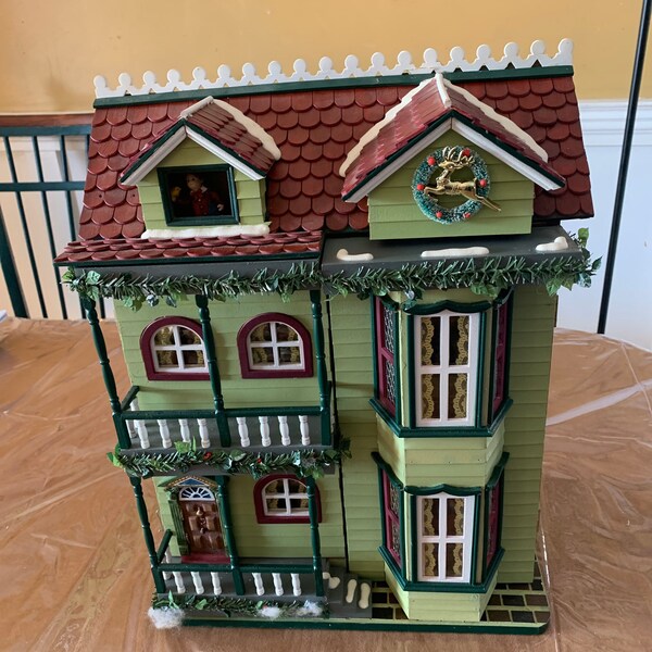Christmas Dollhouse Etsy