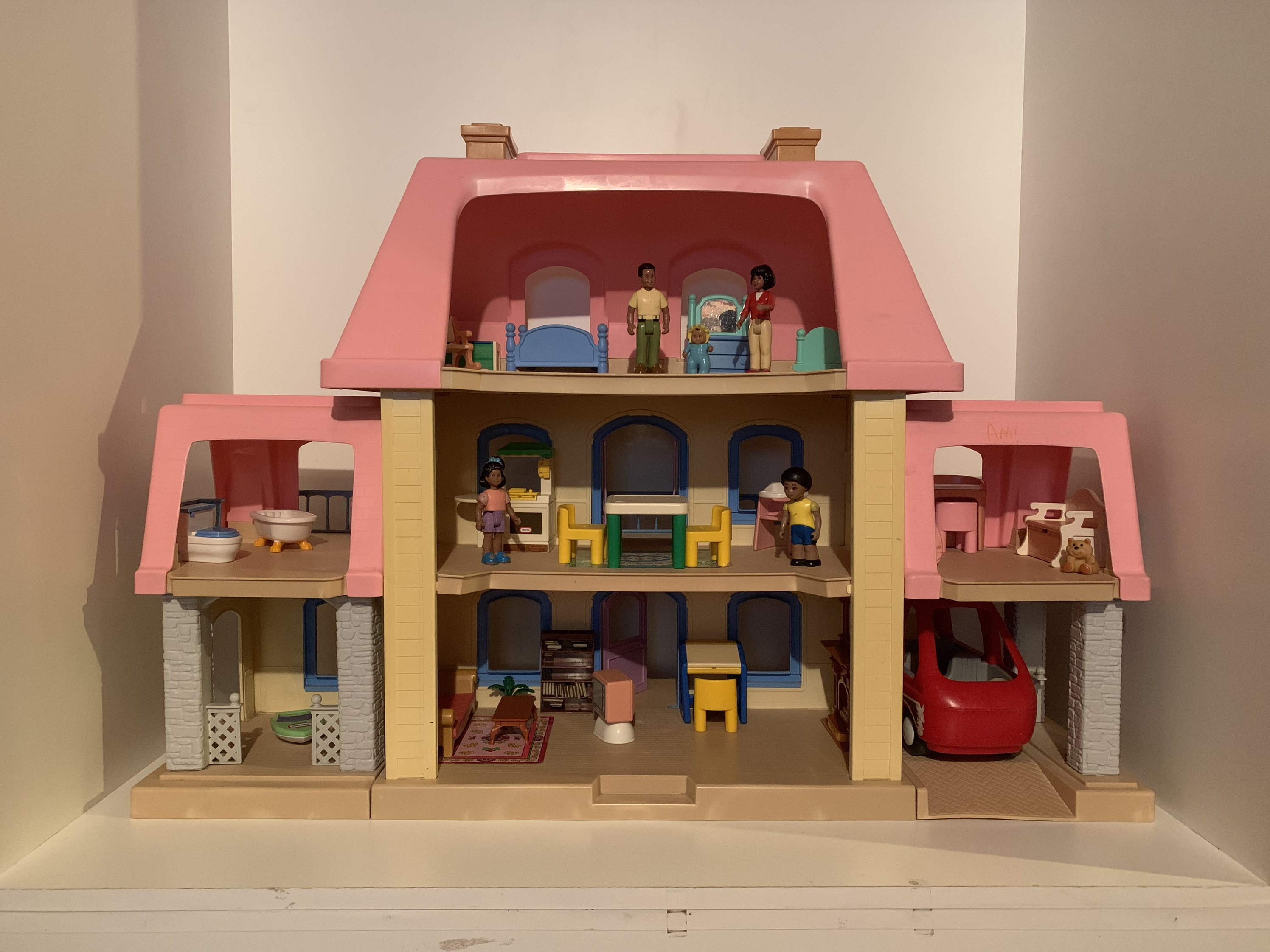 Vintage Little Tikes Grand Mansion Dollhouse Playset Collectible Toys