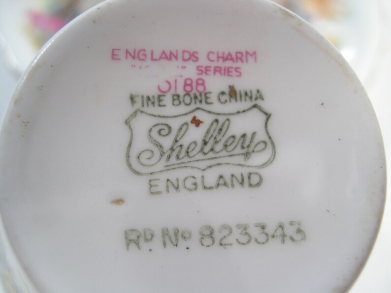 SHELLEY England's Charm Tea Cup And Saucer Etsy