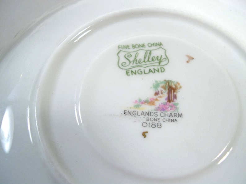 SHELLEY England's Charm Tea Cup And Saucer Etsy