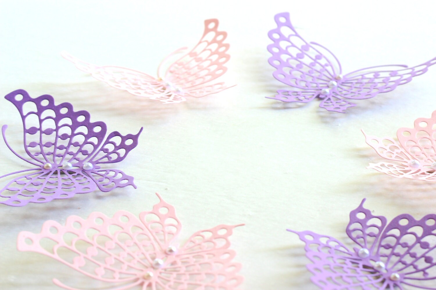 Baby Shower Decor 3D Wall Butterflies Baby Pink Wall Art Etsy