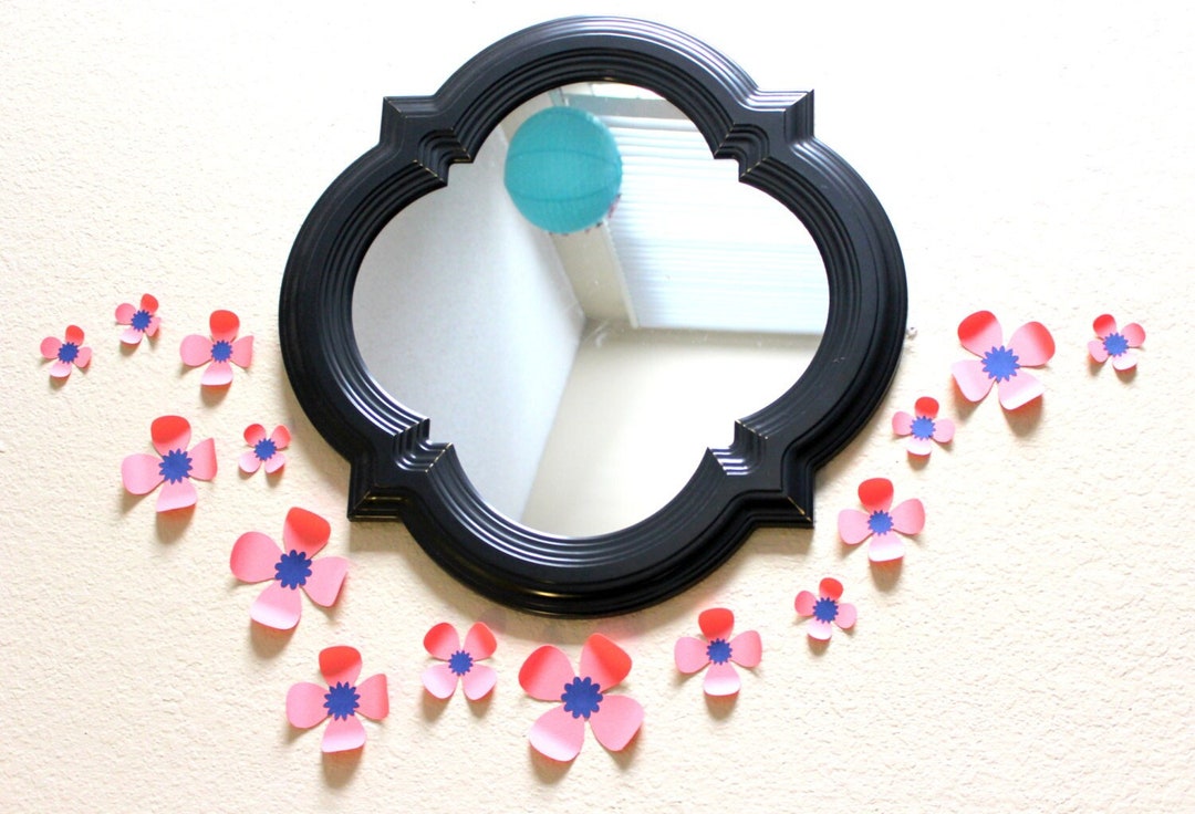 3D Paper Flowers, 16 Wall Flowers, 3D Flower Wall Art, Coral Nursery Décor, Wall Flower Décor