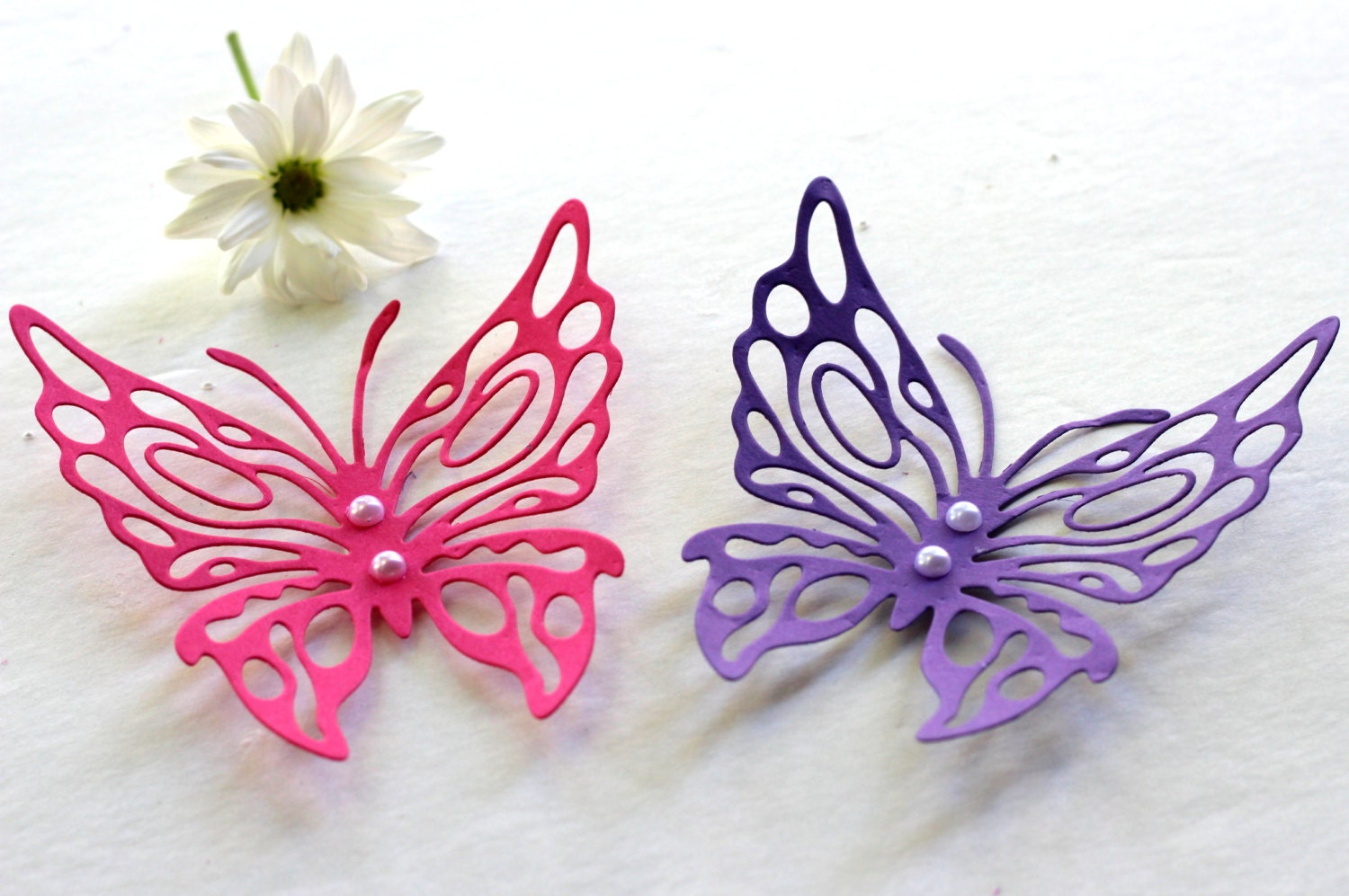 Paper Butterflies 3D Butterfly Wall Art Pink and Purple | Etsy