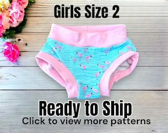 Size 2, Custom kids underwear, scrundies, girls briefs, girls underwear,  underwear, sensory clothes, autistic apparel