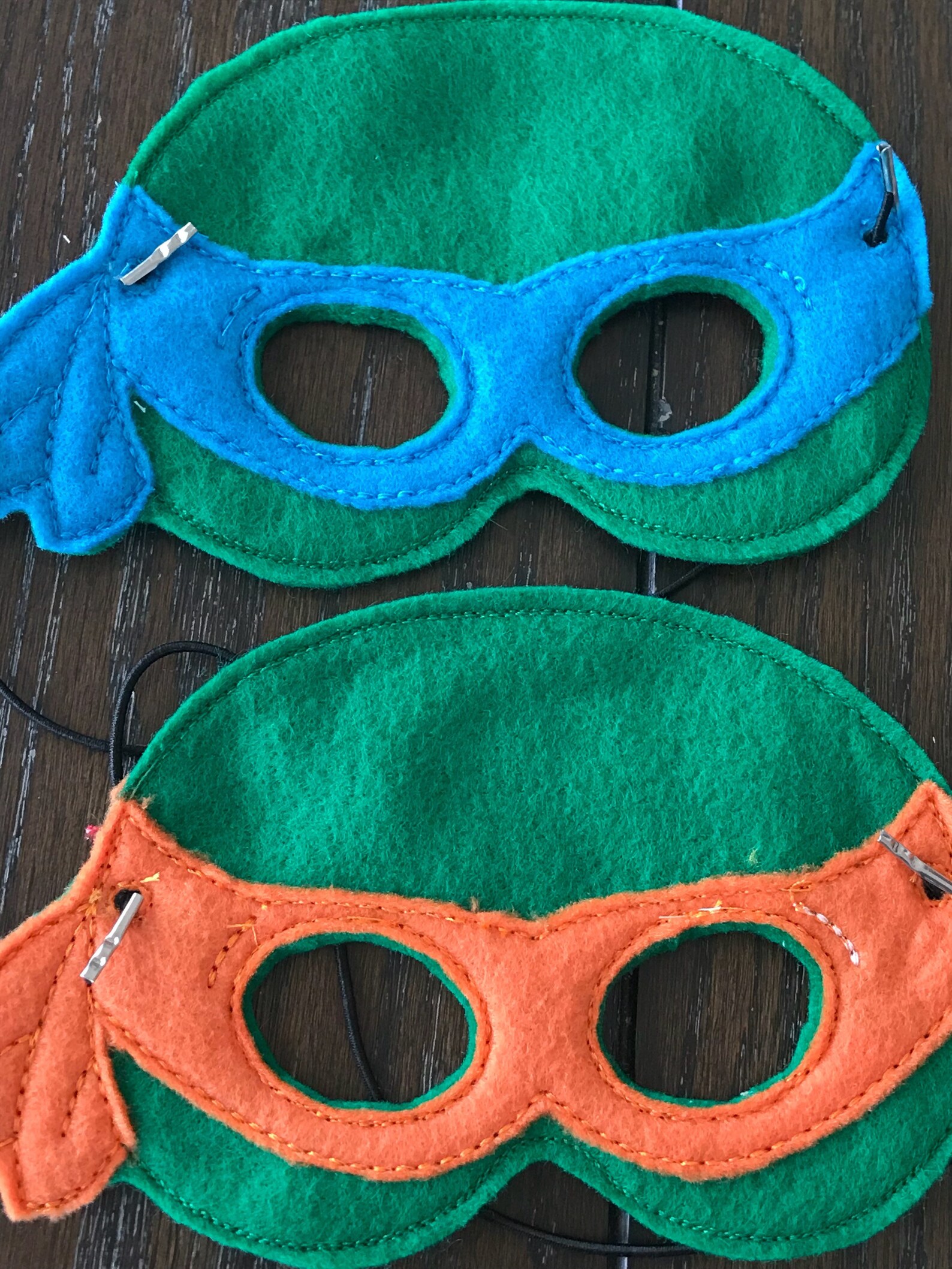 Turtles masks TMNT Dress up Kids Costumes felt masks Etsy
