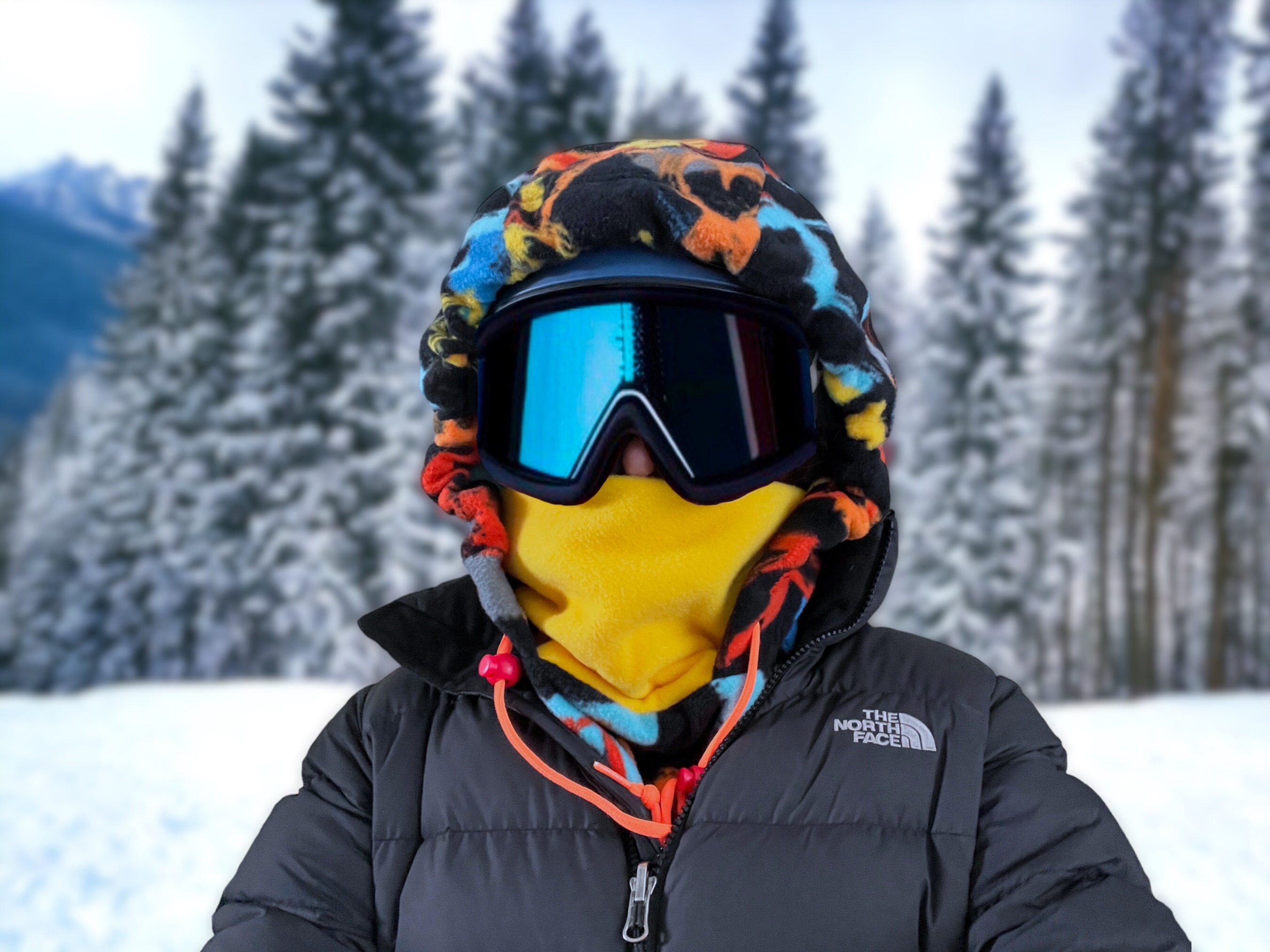Snow Hood Over the Helmet Hood Helmet Hoodie Hood Face - Etsy