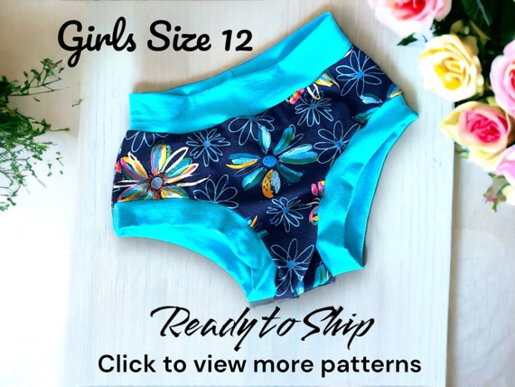 Girls Size 12 Underwear, Girls Briefs, Girls Underwear, Custom