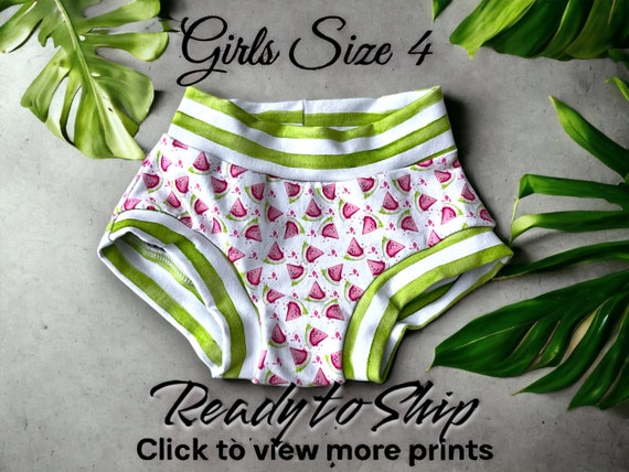 Size 4, Custom Kids Underwear, Scrundies, Girls Briefs, Girls Underwear,  Underwear, Sensory Clothes, Autistic Apparel, 