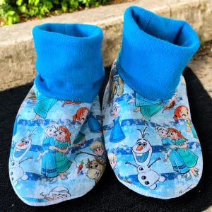 Baby Booties, Soft Soled Baby Slippers, Baby Slippers, Grip Slippers, Ice Princess Slippers