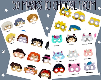 Felt Masks, Kids Dress up, Kids Costumes, Superhero Masks, Character Masks, Party Favors, Adult Masks, Halloween Masks, Kids Costume