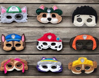 Déguisements pour chiots, Déguisements pour enfants, Cadeaux pour fête, Masques pour chien, Masques en feutre de patrouille, Masques pour chien super-héros, Déguisement pour enfants