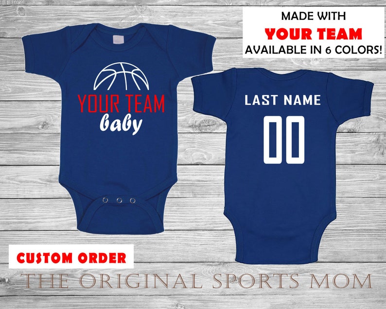 baby basketball jersey custom