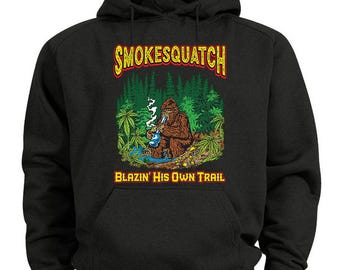 Men's Graphic Hoodies Funny Stoner Hoodie Sweatshirt Weed Gifts Sasquatch