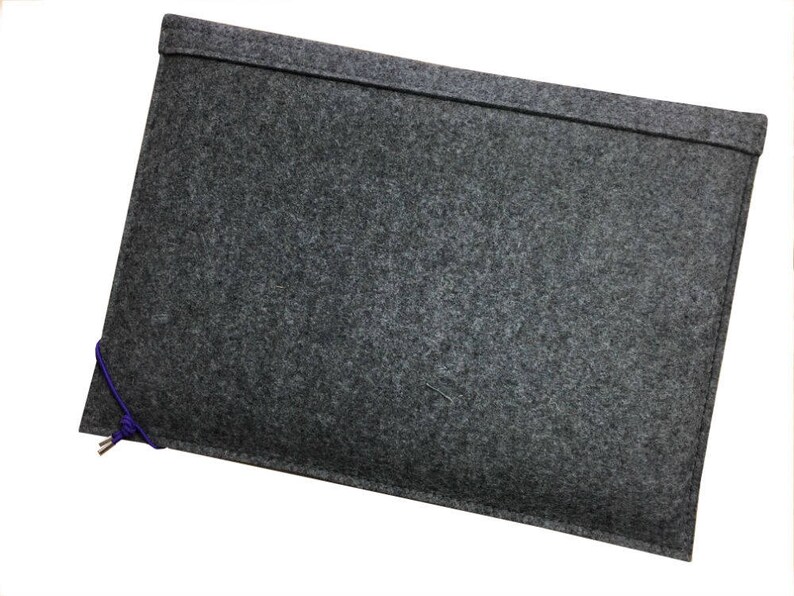 classic stylish Laptop bag Notebook cover from calfskin and felt birthday present leather-felt sleeve for iPad Pro 129 with pencil holder