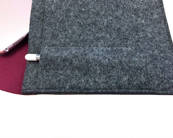 colorful felt bag for iPad Pro 129 including keyboard pencil tailor-made felt sleeve for tablet pencil