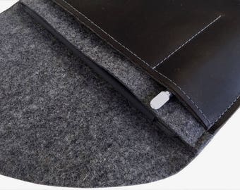 Exclusive MacBook 16 bag with separate pencil slot tailor-made Mac Pro 15 felt /leather softcover