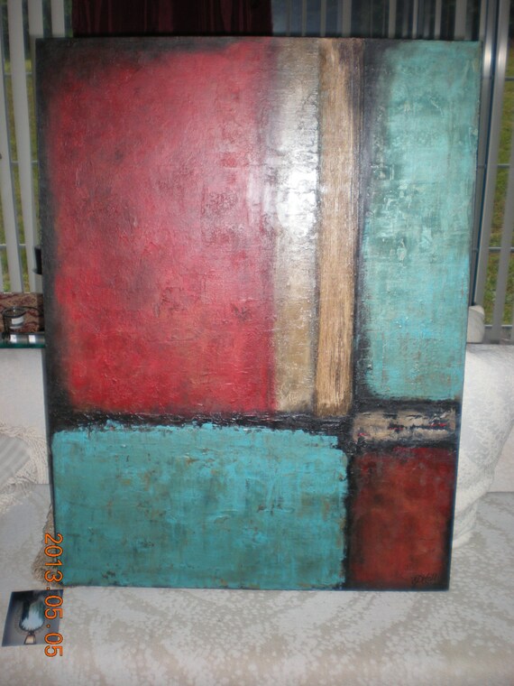 Items similar to Abstract Painting...mixed media on Etsy