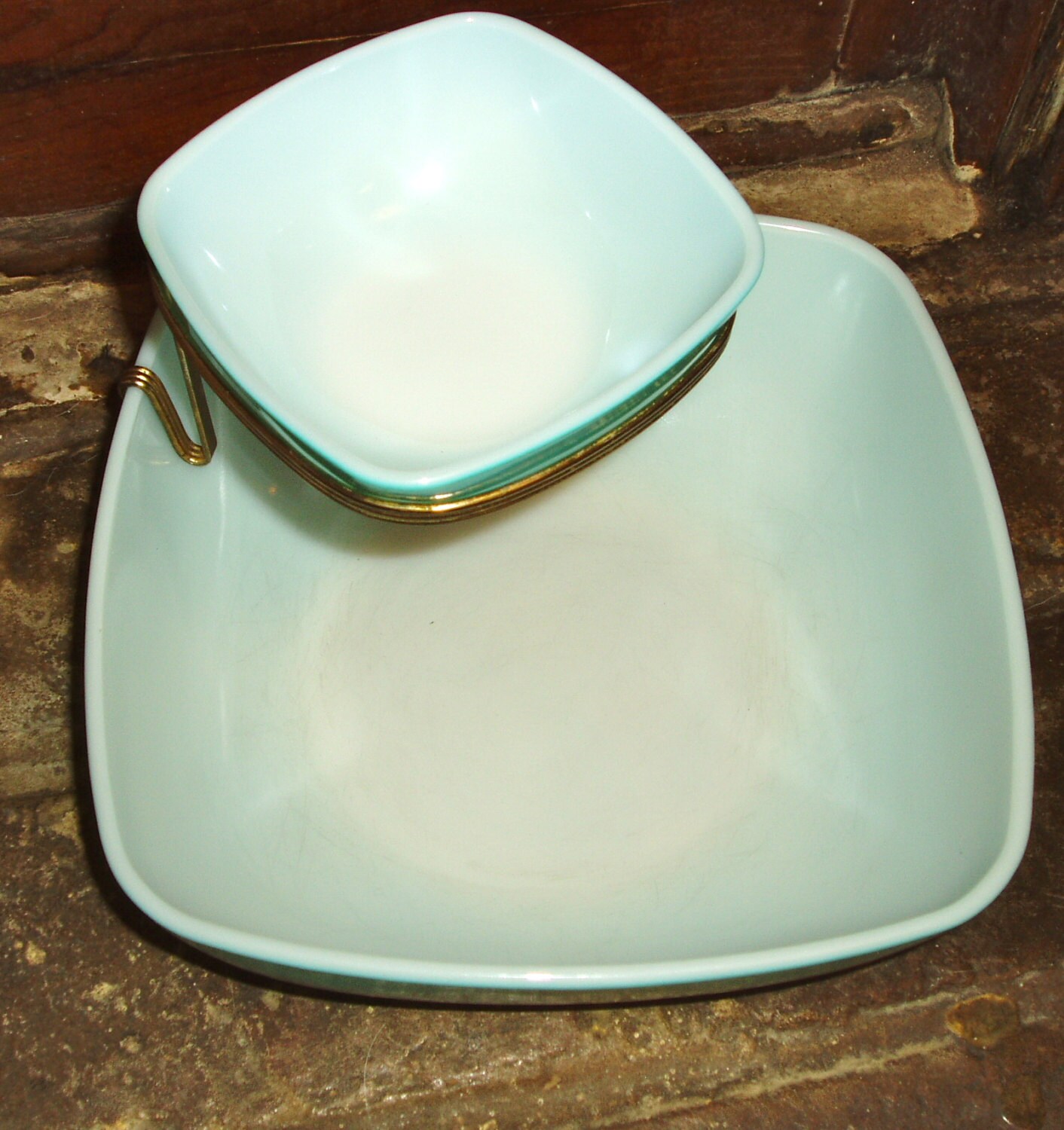 Vintage 1960s Pyrex Chip and Dip Cinderella set Etsy