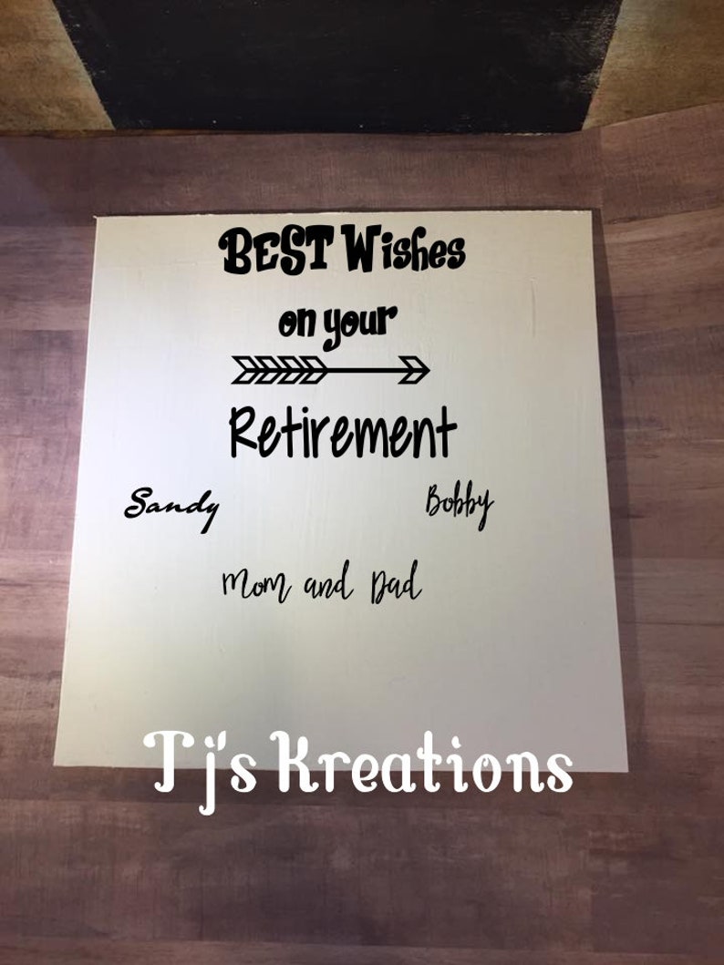 Happy Retirement Signature Board for Retirement Party Etsy