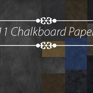 Kreidetafel Papier - 11 Blatt