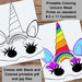 Printable Unicorn Birthday Party, Halloween Mask, Fairytale Party ...