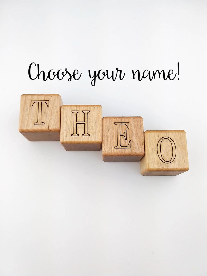 personalized baby blocks