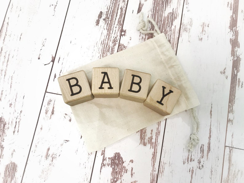 Baby Wooden Blocks Pregnancy Announcement Baby Photo Props Etsy