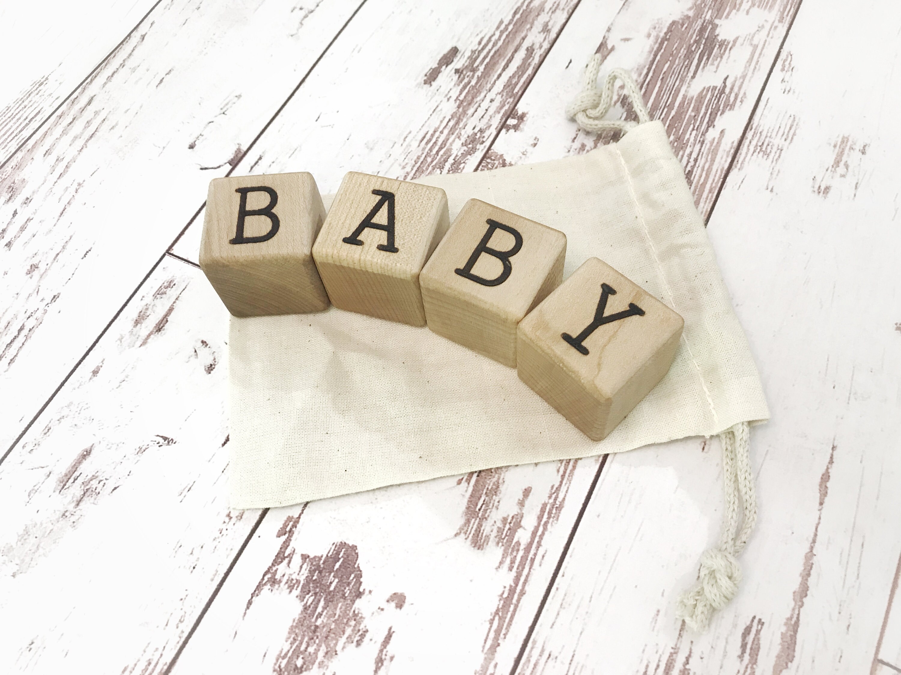 Baby Wooden Blocks Personalized Baby Gift Pregnancy Etsy