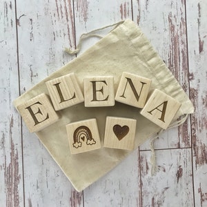 Baby Wooden Blocks Personalized Baby Gift Pregnancy Announcement Baby Photo Props Baby Shower Gift New Baby Gift image 9