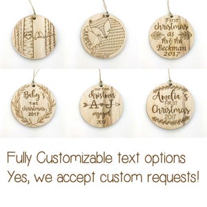 Personalized First Christmas Engaged Ornament Custom Ornament Engaged Wedding Christmas Ornament Custom Wedding Ornament image 3