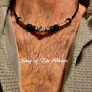 Men&#39;s Beaded Leather Necklace 16&quot;-22&quot;, Men&#39;s Leather Choker&#39;s, Boyfriend Gift&#39;s, Gift&#39;s For Men, Men&#39;s Necklace&#39;s, Beaded Choker&#39;s