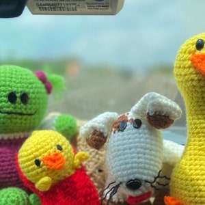 MONA*BIRDIE*FLEEFER*Russer combo, Nanalan Doll, Nanalan Toy, Mona Doll, Crochet Doll