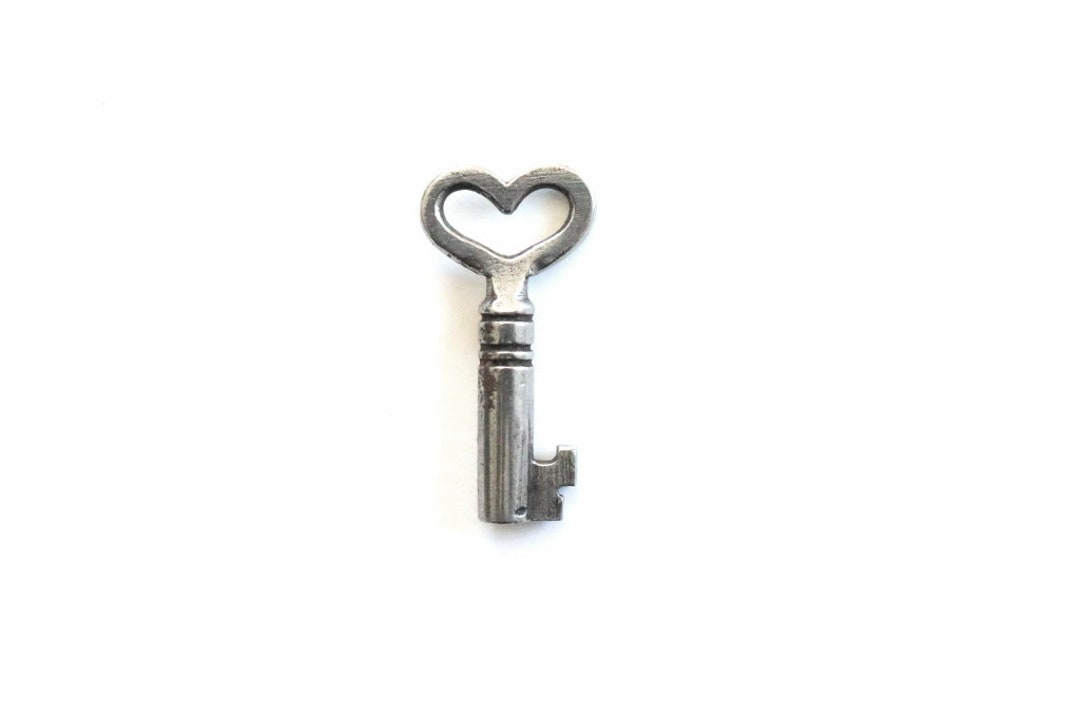Vintage Heart Key , Heart Shaped Key , Vintage Keys , Heart Skeleton