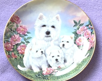 West Highland White Terrier DANBURY MINT Cuccioli Gioco A1704 Westie