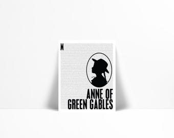Anne of Green Gables Lucy Maud Montgomery Art Print - Book Lover Poster - Literature Poster - English Teacher Gift - Literary Book Quote Art