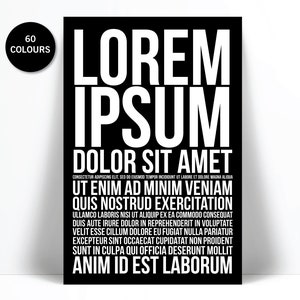 Lorem Ipsum - Graphic Designer Gift - Graphic Design Art Print - Designer Poster - Graphic Design Wall Art - Design Studio Art - Artist Gift