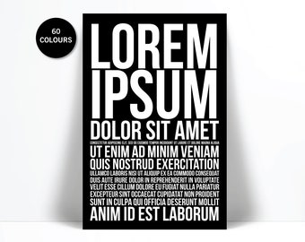 Lorem Ipsum - Graphic Designer Gift - Graphic Design Art Print - Designer Poster - Graphic Design Wall Art - Design Studio Art - Artist Gift