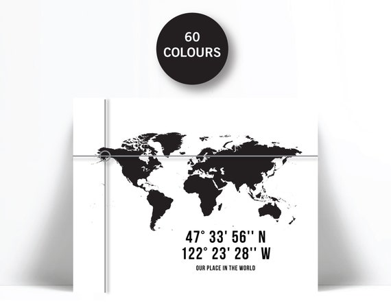World Map Black And White With Longitude And Latitude
