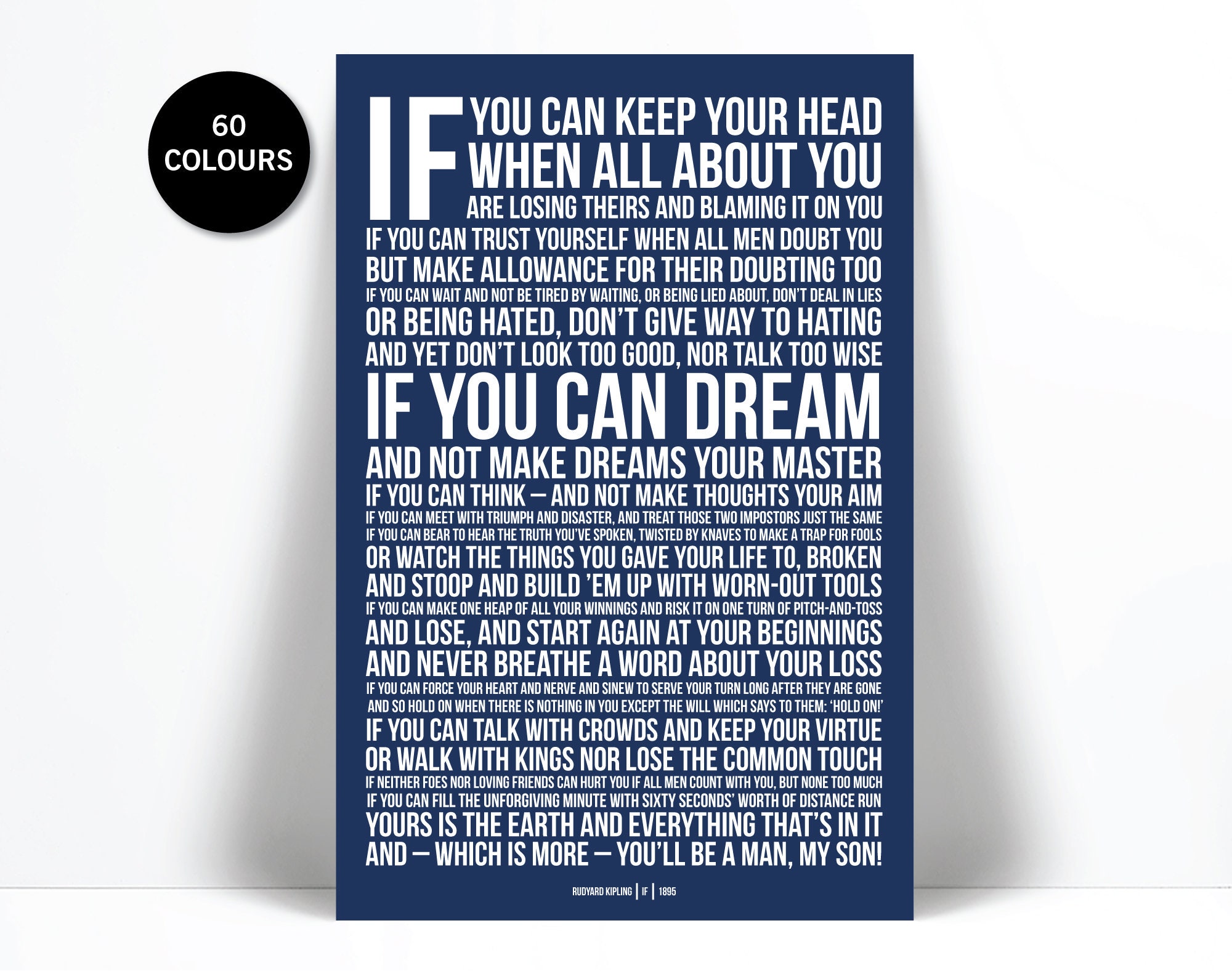 Buy If by Rudyard Kipling Art Print Poetry Quote Poster Online in India - Etsy Buy If by Rudyard Kipling Art Print Poetry Quote Poster Online in India - Etsy