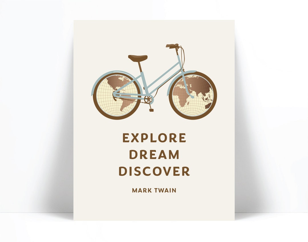 Explore Dream Discover Mark Twain Quote - Travel Adventure ...