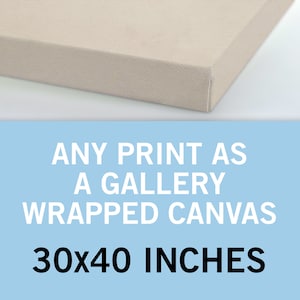 Any Print as a Canvas 30x40 Inches Canvas Art Print - Canvas Wall Art - Gallery Wrapped Canvas - Stretched Canvas Print - Canvas Poster