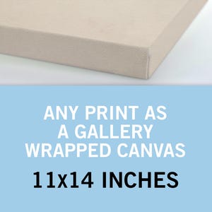 Any Print as a Canvas 11x14 Inches - Canvas Art Print - Canvas Wall Art - Gallery Wrapped Canvas - Stretched Canvas Print - Canvas Poster image 1