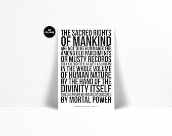Alexander Hamilton Quote Art Print - Hamilton Poster - American History Poster - Historian Gift - American Revolution Art - Founding Fathers