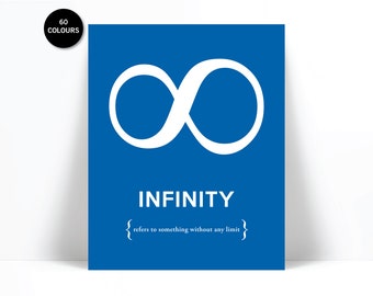 Infinity Symbol - Infinity Print - Infinity Poster - Infinity Art - Punctuation Print - Punctuation Poster - Romantic Art Print - Love Print